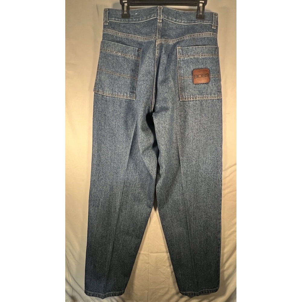 Vintage Boss Jeans Men's 34 Blue Denim Y2K‎ - Picture 3 of 10